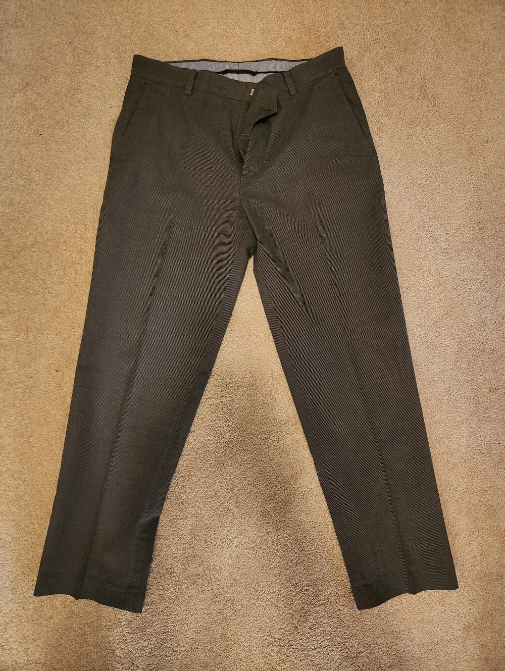 Men's Classic Straight-Fit Dress Pants - Gray